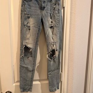 KanCan Light Blue Distressed Skinny Jeans